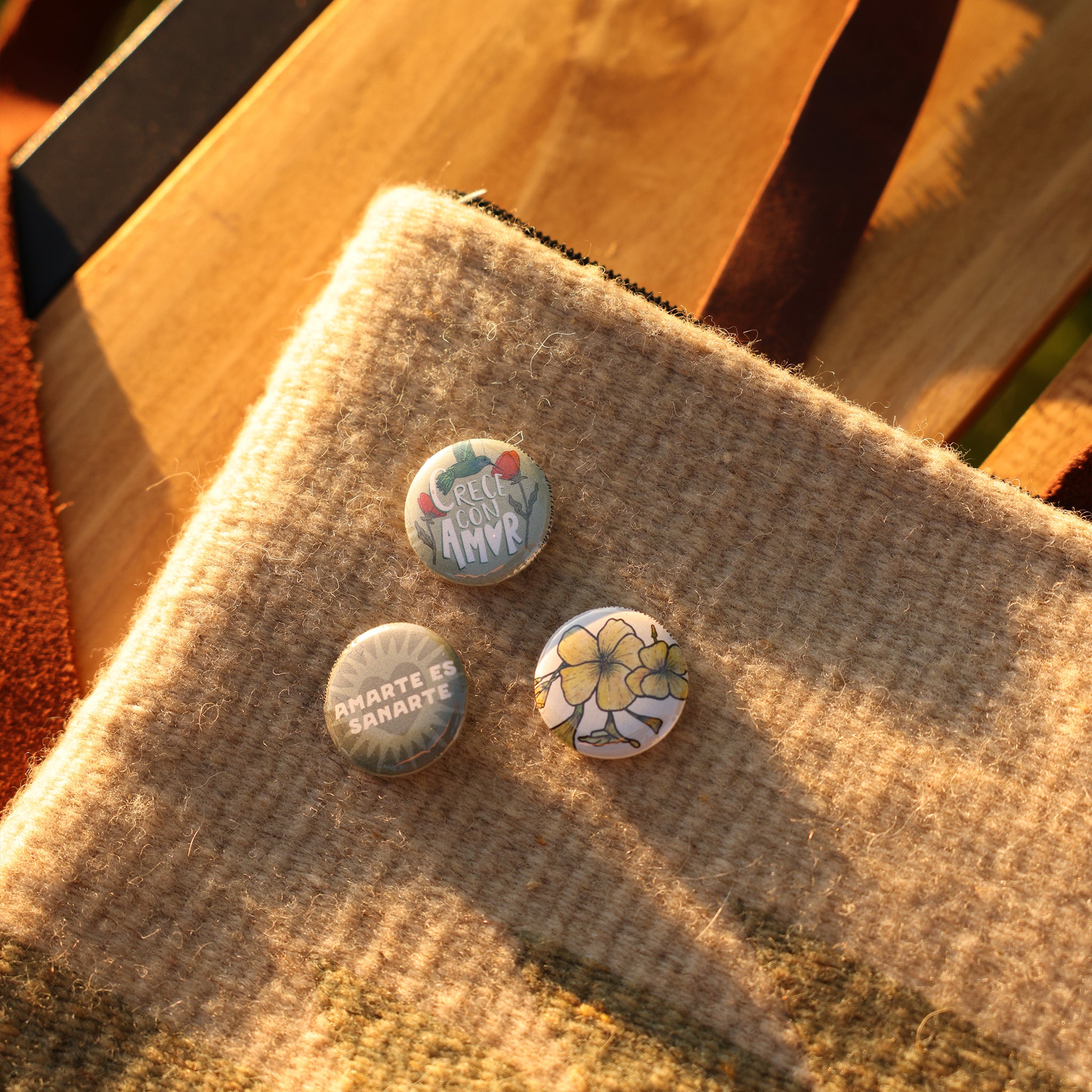 Crece Con Amor | Button Set (3)