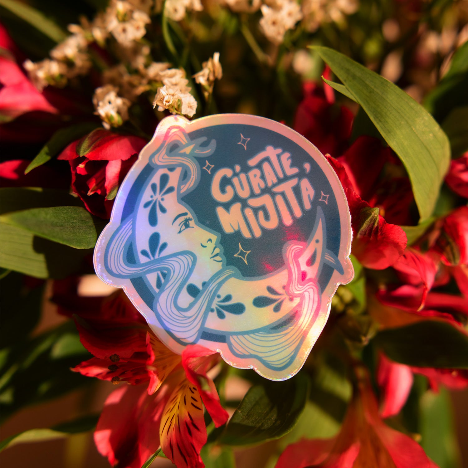 Cúrate, Mijita | Holographic Sticker