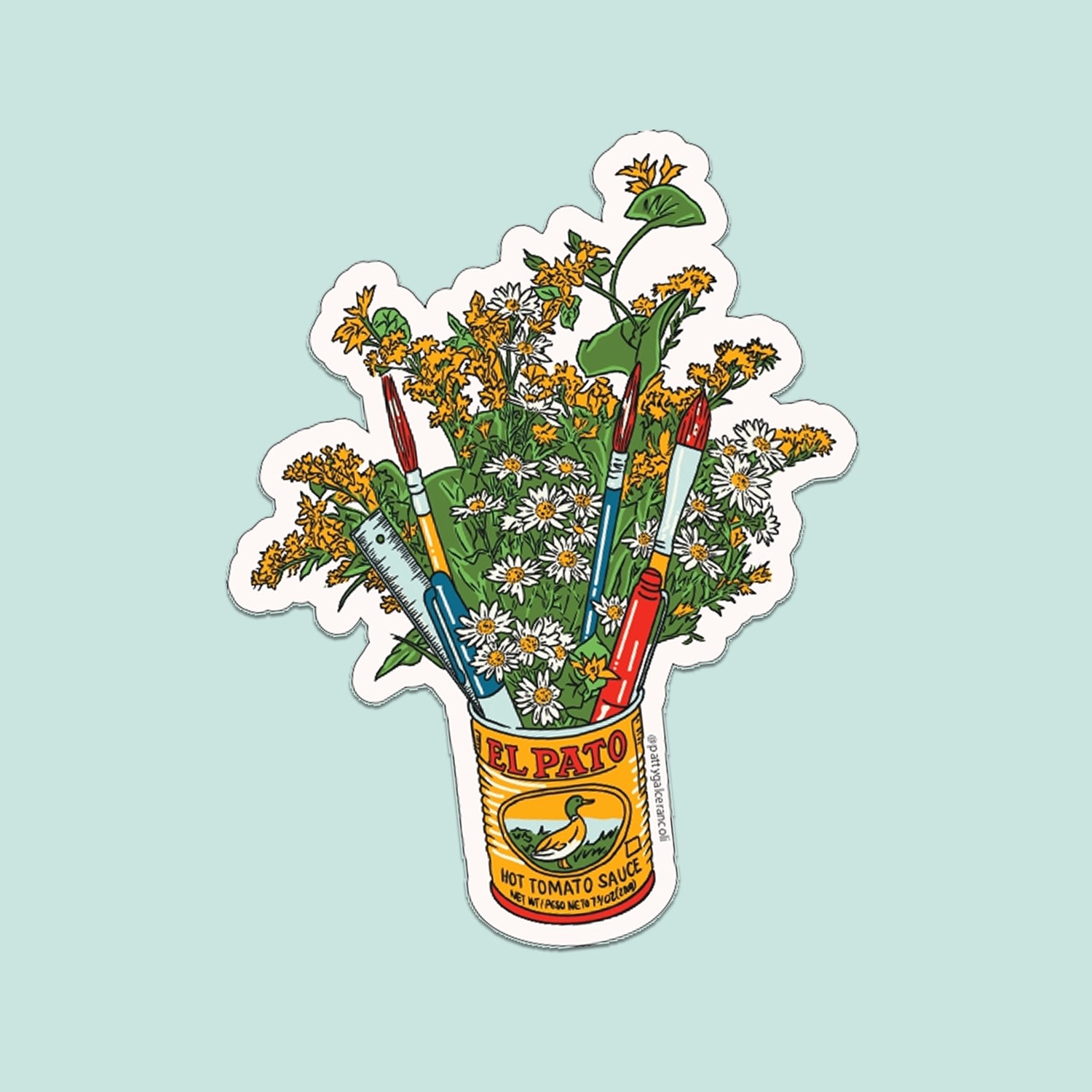 3″ Sticker Pato Sauce Brush