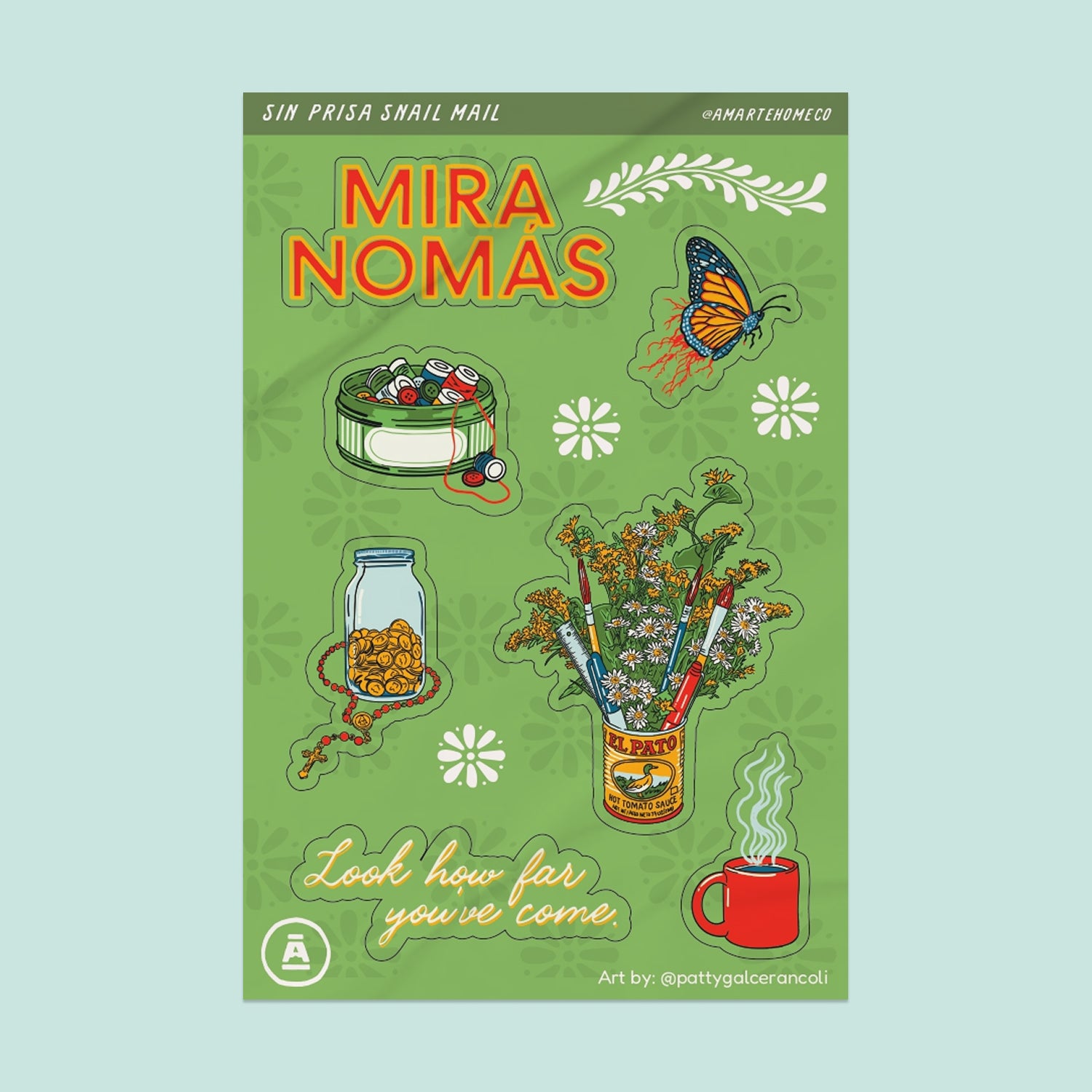 4x6 Sticker Sheet Mira No Más (July Edition)